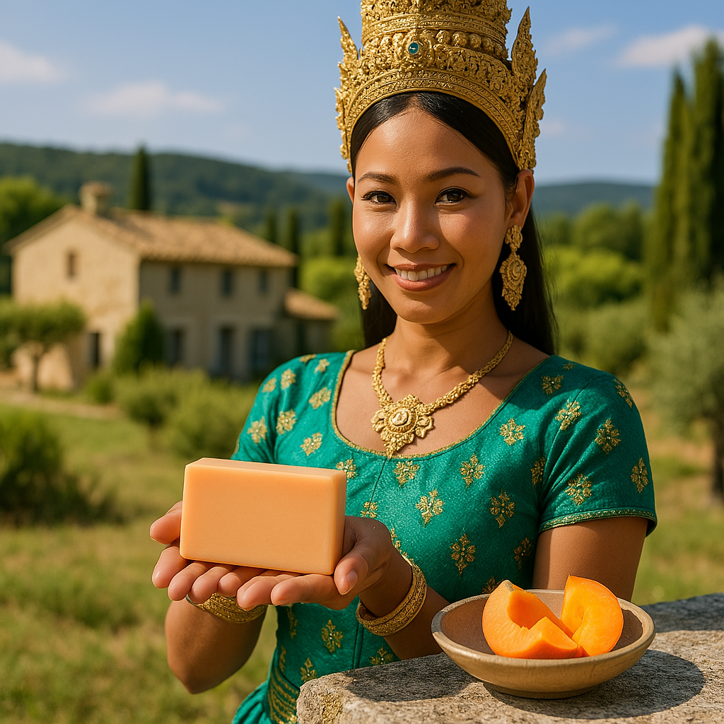 Savon de Provence Abricot – Douceur fruitée & Karité BIO (100 g)