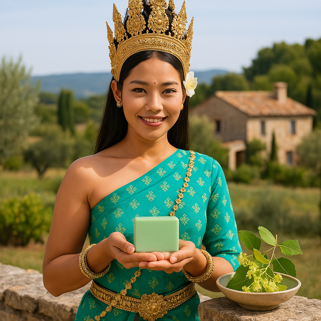 Savon de Provence Tilleul – Fraîcheur Végétale & Karité BIO (100 g)