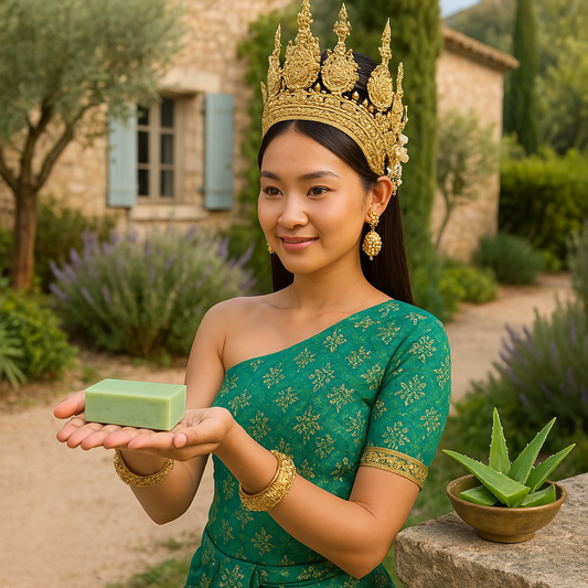 Savon de Provence à l’Aloe Vera – Peaux Sèches & Fragiles (100 g)