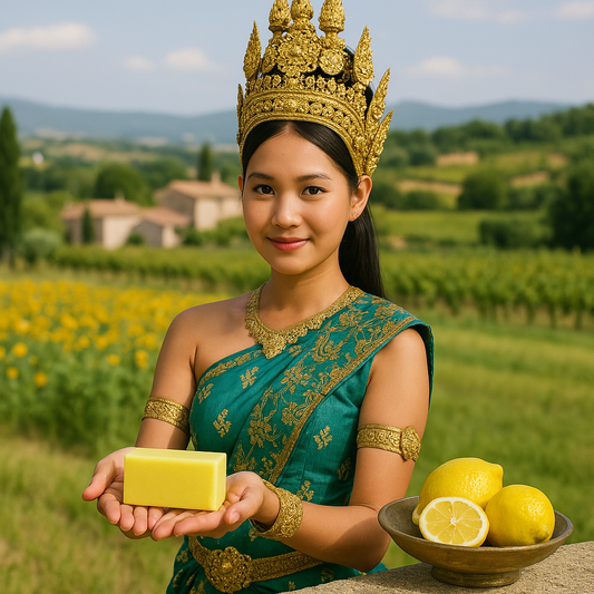 Savon de Provence Citron – Fraîcheur Tonique & Karité BIO (100 g)