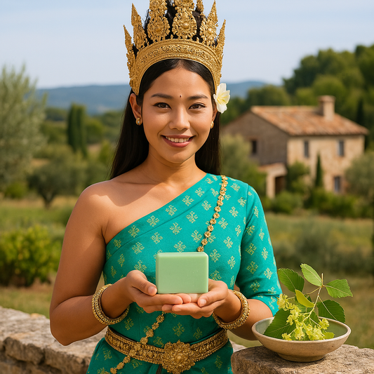Savon de Provence Tilleul – Fraîcheur Végétale & Karité BIO (100 g)